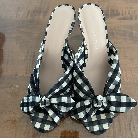 Loeffler Randall Shoes - Loeffler Randall Black/White Gingham Kitten heel size 8